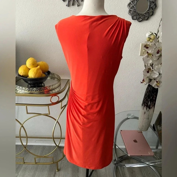 Lauren Ralph Lauren beautiful orange sundress Sz 8 - Picture 2 of 6